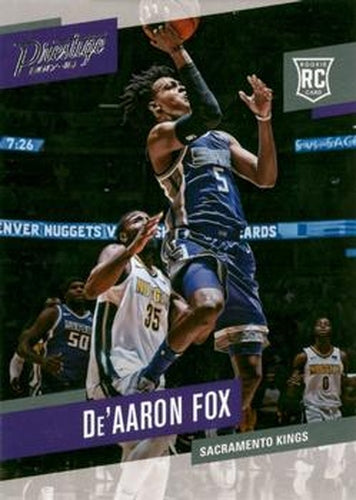 #155 De'Aaron Fox - Sacramento Kings - 2017-18 Panini Prestige Basketball