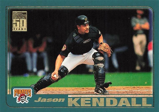 #155 Jason Kendall - Pittsburgh Pirates - 2001 Topps Baseball