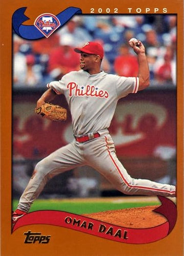 #155 Omar Daal - Philadelphia Phillies - 2002 Topps Baseball