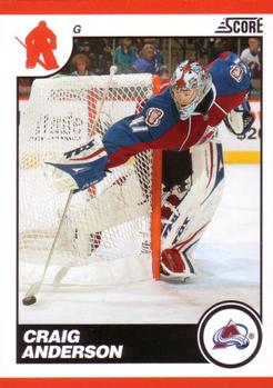 #155 Craig Anderson - Colorado Avalanche - 2010-11 Score Hockey