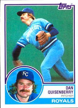 #155 Dan Quisenberry - Kansas City Royals - 1983 Topps Baseball