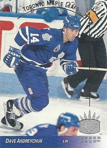 #155 Dave Andreychuk - Toronto Maple Leafs - 1993-94 Upper Deck - SP Hockey