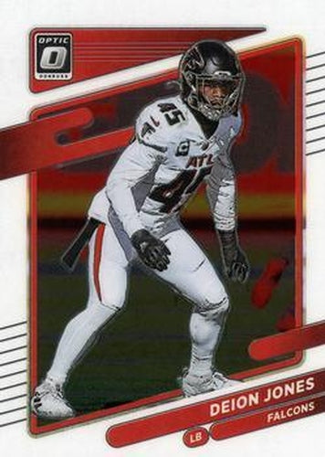 #155 Deion Jones - Atlanta Falcons - 2021 Donruss Optic Football