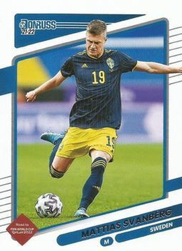 #155 Mattias Svanberg - Sweden - 2021-22 Donruss Road to FIFA World Cup Qatar 2022 Soccer