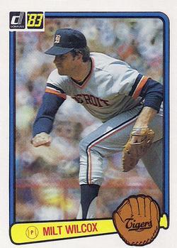 #155 Milt Wilcox - Detroit Tigers - 1983 Donruss Baseball