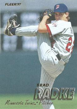 #155 Brad Radke - Minnesota Twins - 1997 Fleer Baseball