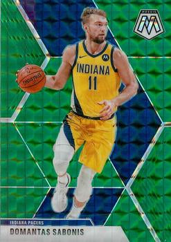 #155 Domantas Sabonis - Indiana Pacers - 2019-20 Panini Mosaic - Green Prizm Basketball