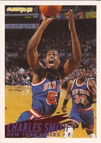 #155 Charles Smith - New York Knicks - 1994-95 Fleer Basketball