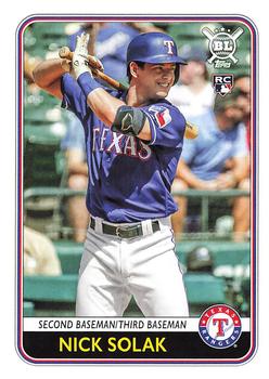 #156 Nick Solak - Texas Rangers - 2020 Topps Big League Baseball