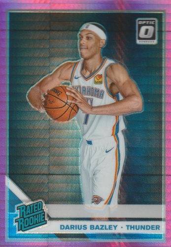 #156 Darius Bazley - Oklahoma City Thunder - 2019-20 Donruss Optic - Hyper Pink Basketball