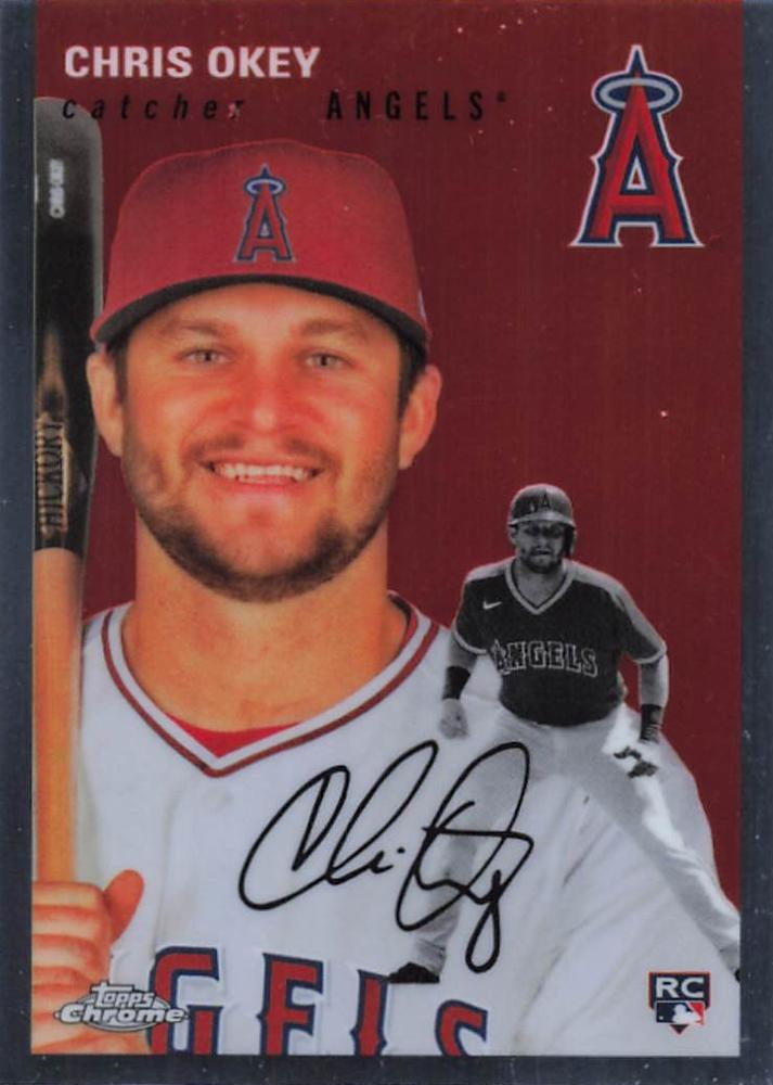 #156 Chris Okey - Los Angeles Angels - 2023 Topps Chrome Platinum Anniversary Baseball