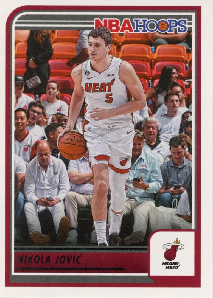 #156 Nikola Jovic - Miami Heat - 2023-24 Hoops Basketball