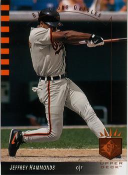 #156 Jeffrey Hammonds - Baltimore Orioles - 1993 SP Baseball