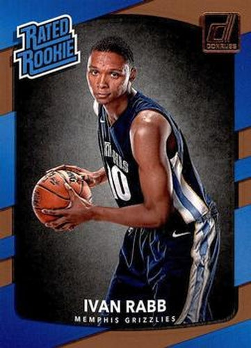 #156 Ivan Rabb - Memphis Grizzlies - 2017-18 Donruss Basketball