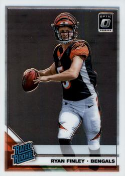 #156 Ryan Finley - Cincinnati Bengals - 2019 Donruss Optic Football