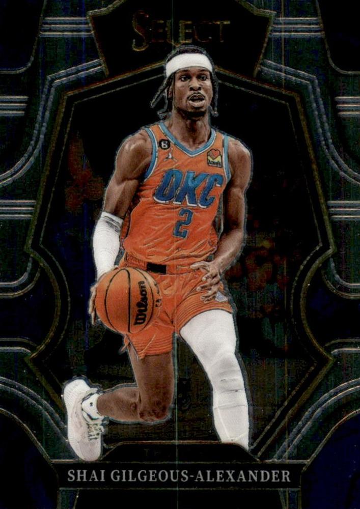 #156 Shai Gilgeous-Alexander - Oklahoma City Thunder - 2022-23 Panini Select Basketball