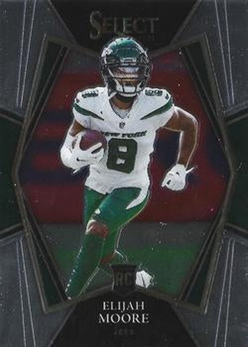 #156 Elijah Moore - New York Jets - 2021 Panini Select Football