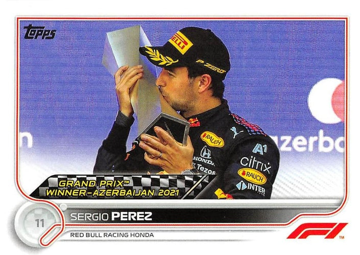 #156 Sergio Perez - Red Bull Racing Honda - 2022 Topps Formula 1 Racing