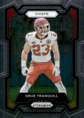 #156 Drue Tranquill - Kansas City Chiefs - 2023 Panini Prizm Football