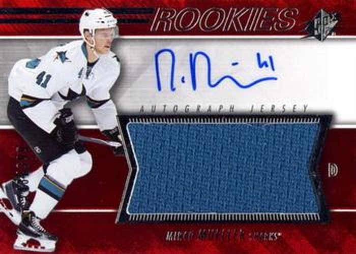 #156 Mirco Mueller - San Jose Sharks - 2014-15 SPx Hockey