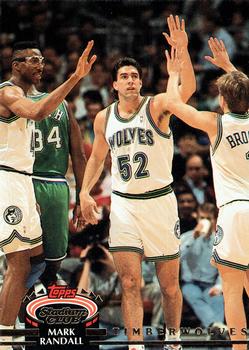 #156 Mark Randall - Minnesota Timberwolves - 1992-93 Stadium Club Basketball