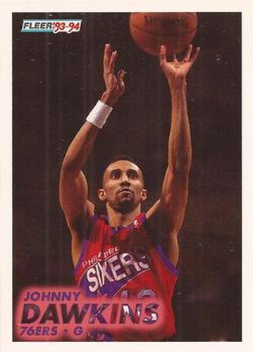 #156 Johnny Dawkins - Philadelphia 76ers - 1993-94 Fleer Basketball