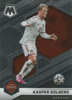 #156 Kasper Dolberg - Denmark - 2021-22 Panini Mosaic Road to FIFA World Cup Soccer