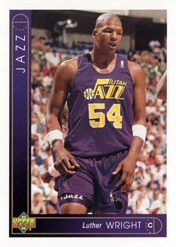 #156 Luther Wright - Utah Jazz - 1993-94 Upper Deck Basketball