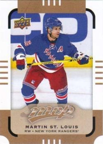 #156 Martin St. Louis - New York Rangers - 2015-16 Upper Deck MVP Hockey