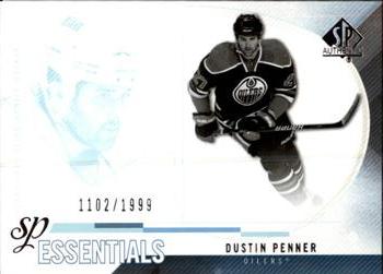 #156 Dustin Penner - Edmonton Oilers - 2010-11 SP Authentic Hockey