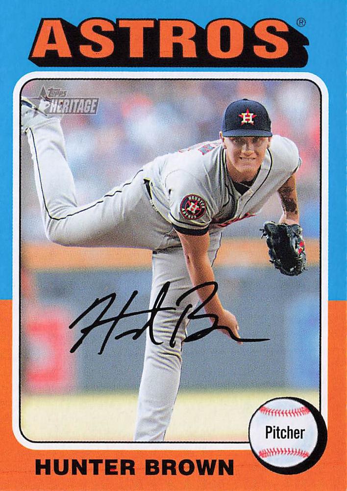 #156 Hunter Brown - Houston Astros - 2024 Topps Heritage Baseball
