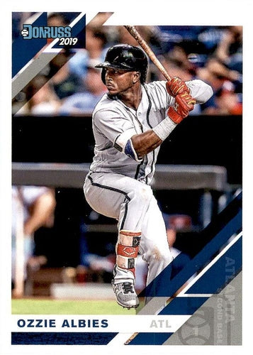 #156 Ozzie Albies - Atlanta Braves - 2019 Donruss Baseball