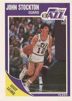 #156 John Stockton - Utah Jazz - 1989-90 Fleer Basketball