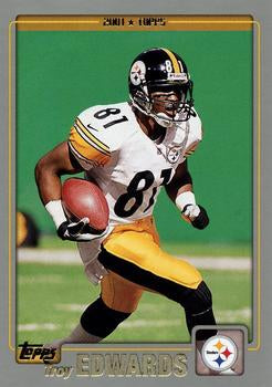 #156 Troy Edwards - Pittsburgh Steelers - 2001 Topps Football