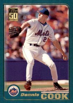 #156 Dennis Cook - New York Mets - 2001 Topps Baseball