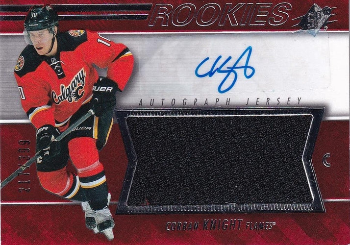 #157 Corban Knight - Calgary Flames - 2014-15 SPx Hockey