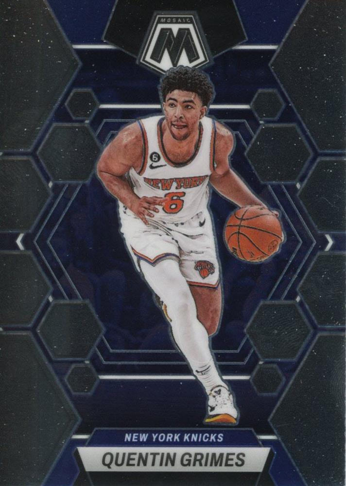 #157 Quentin Grimes - New York Knicks - 2022-23 Panini Mosaic Basketball