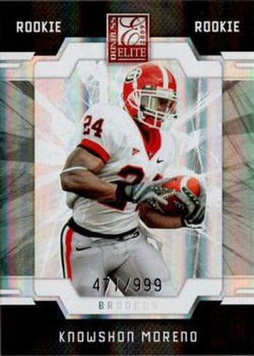 #157 Knowshon Moreno - Denver Broncos - 2009 Donruss Elite Football