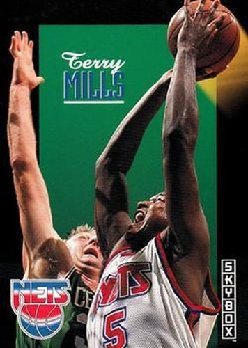 #157 Terry Mills - New Jersey Nets - 1992-93 SkyBox Basketball