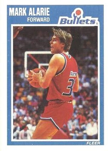 #157 Mark Alarie - Washington Bullets - 1989-90 Fleer Basketball