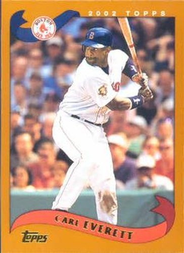 #157 Carl Everett - Boston Red Sox - 2002 Topps Baseball