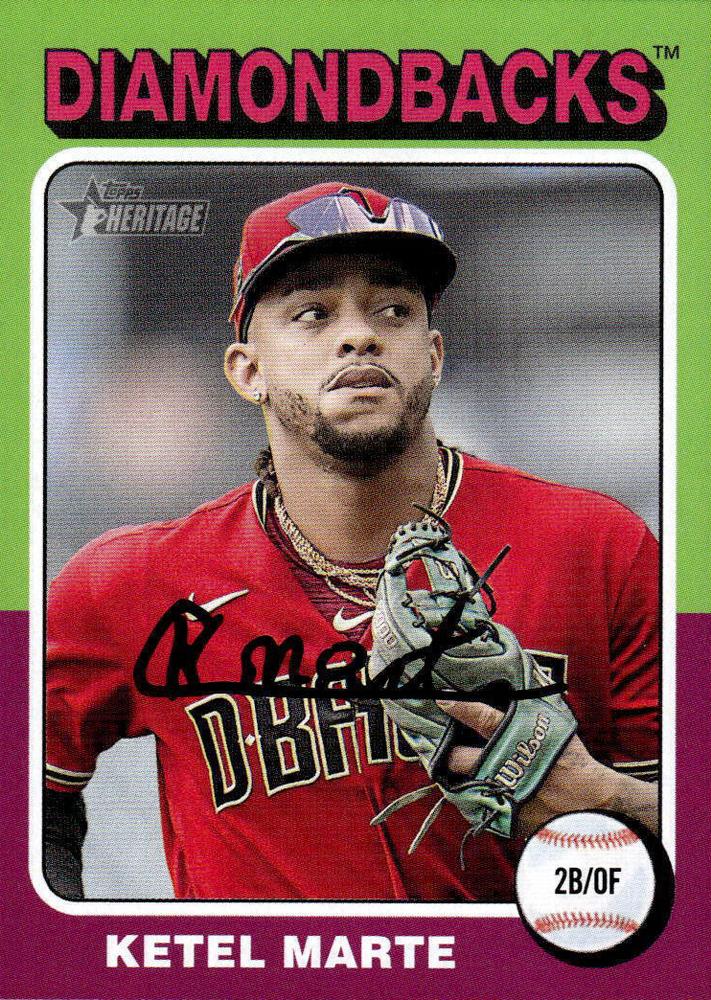#157 Ketel Marte - Arizona Diamondbacks - 2024 Topps Heritage Baseball