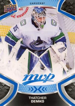 #157 Thatcher Demko - Vancouver Canucks - 2021-22 Upper Deck MVP - Blue Hockey