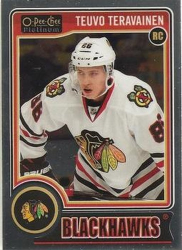 #157b Teuvo Teravainen - Chicago Blackhawks - 2014-15 O-Pee-Chee Platinum Hockey