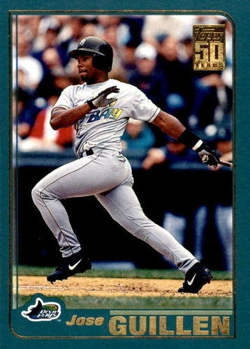 #158 Jose Guillen - Tampa Bay Devil Rays - 2001 Topps Baseball