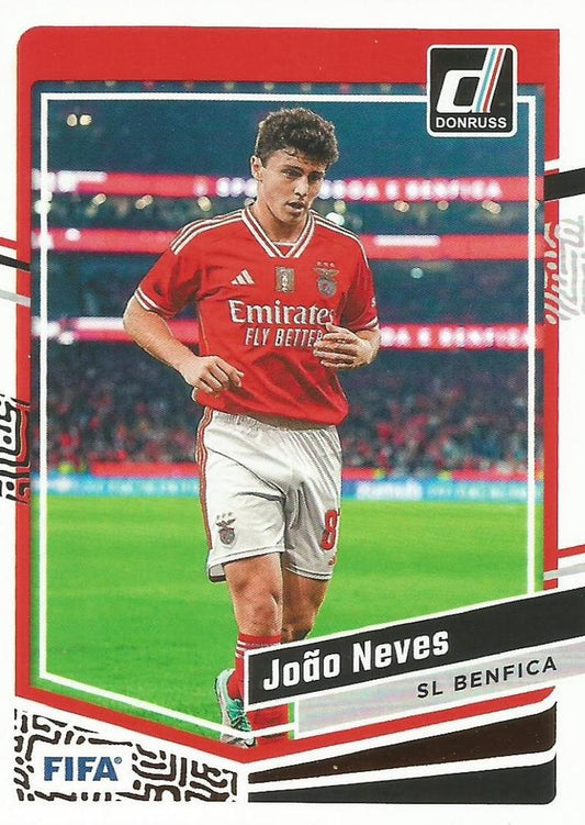 #158 Joao Neves - Benfica - 2023-24 Donruss Soccer