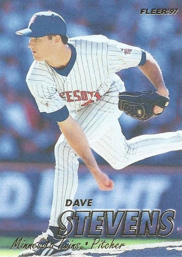 #158 Dave Stevens - Minnesota Twins - 1997 Fleer Baseball