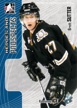 #158 Brett Sutter - Kootenay Ice - 2005-06 In The Game Heroes and Prospects Hockey