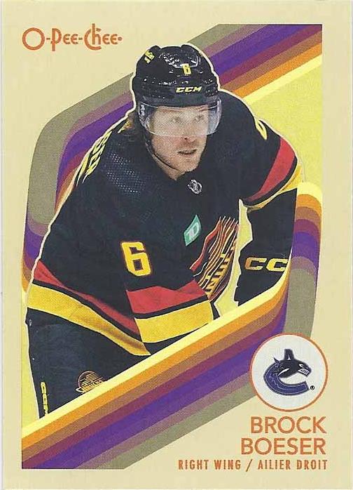 #158 Brock Boeser - Vancouver Canucks - 2023-24 O-Pee-Chee - Retro Hockey