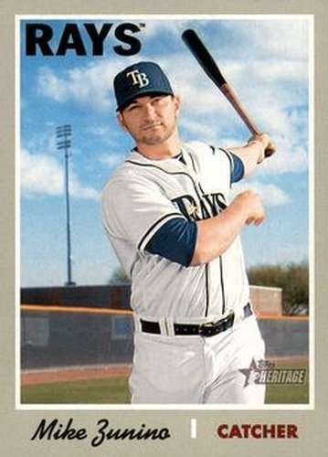 #158 Mike Zunino - - 2019 Topps Heritage Baseball